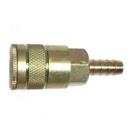 Interstate Pneumatics 3/8 Inch Automotive Steel Coupler x 3/8 Inch Barb, PK 50 CA663-50K